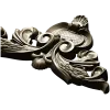 Ornate acanthus cartouche 3D model in STL for CNC carving