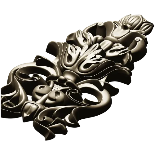 Лотосный картуш - 3D модель STL для ЧПУ