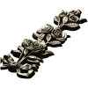 Rose ribbon vertical applique stl model for CNC milling