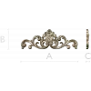 Rococo Rose Cartouche - STL 3D model for CNC