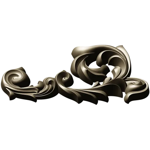 Acanthus Scroll Corner - STL 3D model for CNC