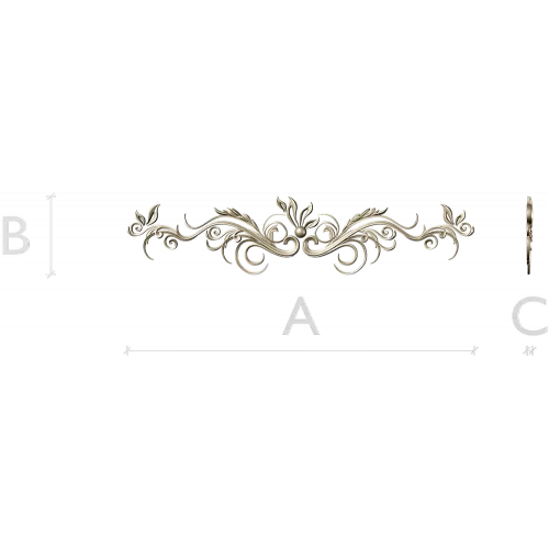 Ornamental Acanthus Scroll STL for CNC