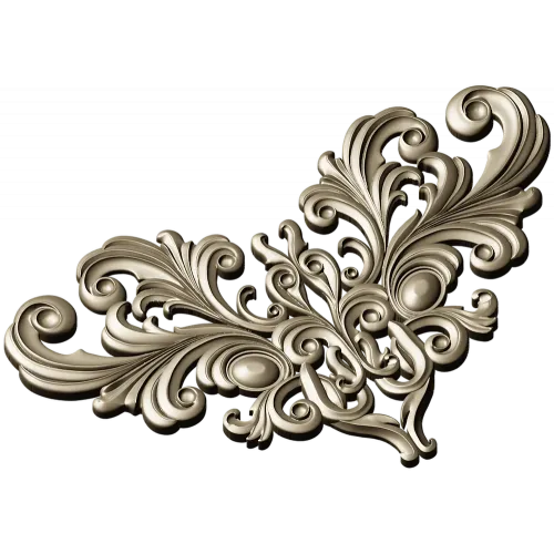 Acanthus Royale - STL 3D model for CNC carving