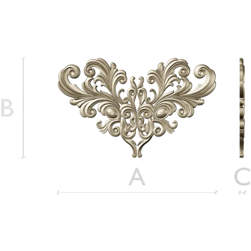 Acanthus Royale - STL 3D model for CNC carving