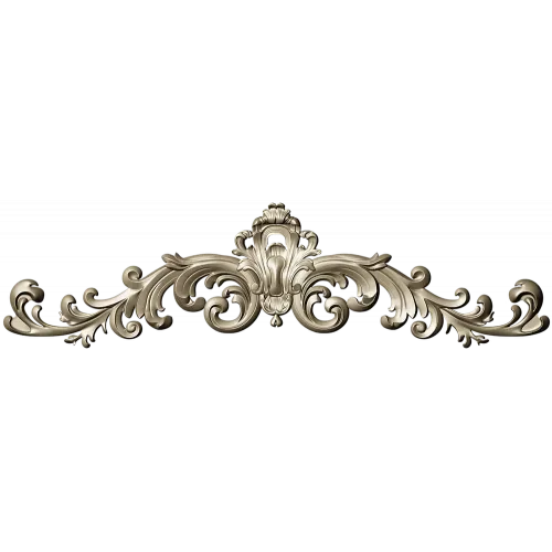Rococo Acanthus Cartouche - STL 3D model for CNC