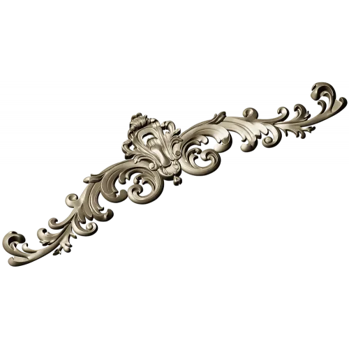 Rococo Acanthus Cartouche - STL 3D model for CNC