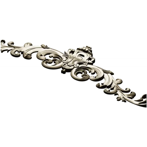 Rococo Acanthus Cartouche - STL 3D model for CNC