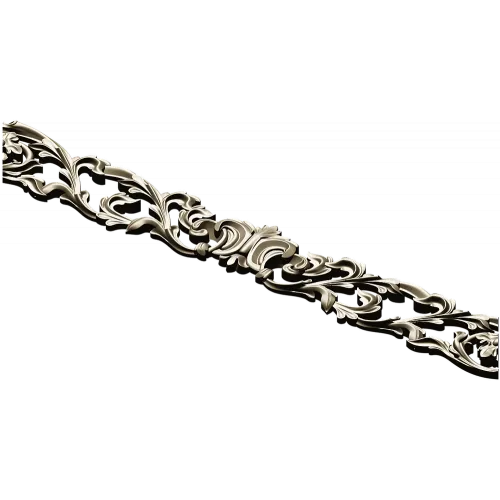 Baroque Acanthus Horizontal Ornament STL for CNC