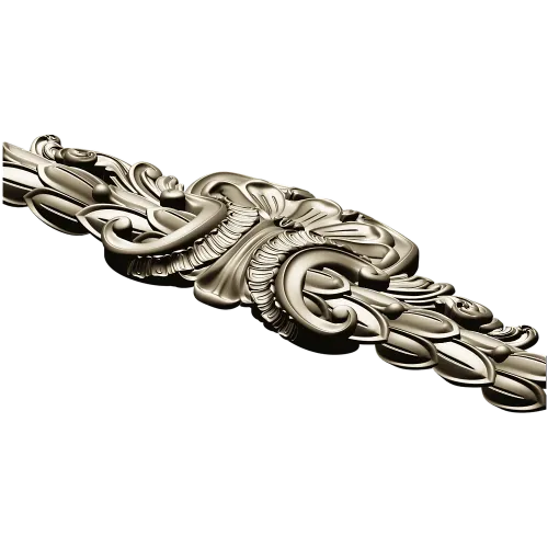 Aurelia Acanthus Cartouche - STL 3D Model for CNC