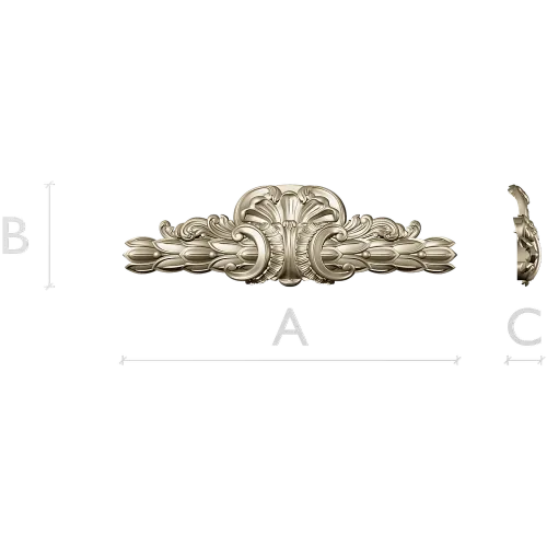 Aurelia Acanthus Cartouche - STL 3D Model for CNC