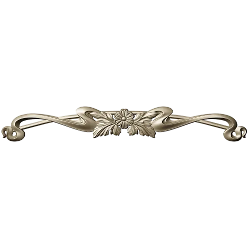 Floral Ribbon Cartouche - STL 3D Model for CNC