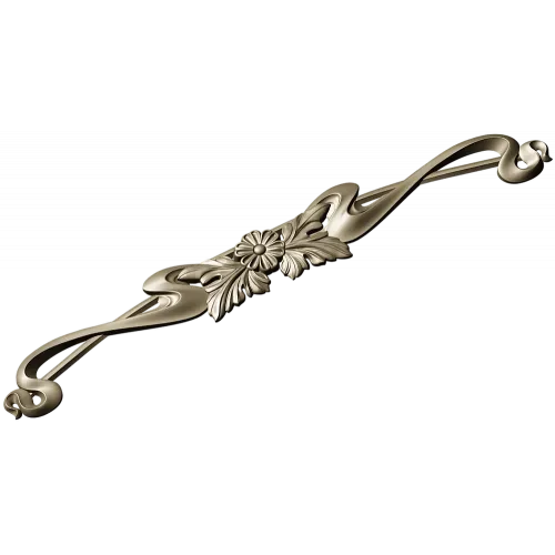 Floral Ribbon Cartouche - STL 3D Model for CNC
