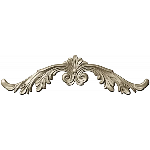 Rococo Acanthus Crest - STL 3D Model for CNC Milling