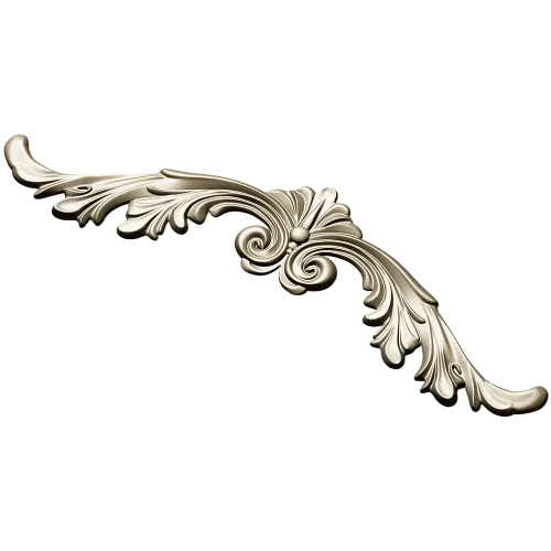 Rococo Acanthus Crest - STL 3D Model for CNC Milling