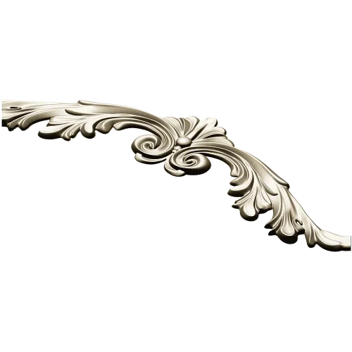 Rococo Acanthus Crest - STL 3D Model for CNC Milling