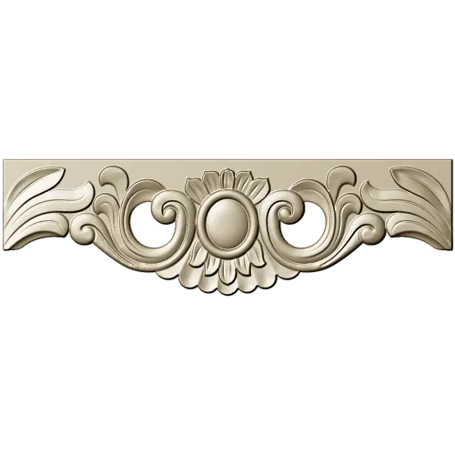 Ornate Cartouche STL 3D Model for CNC Milling