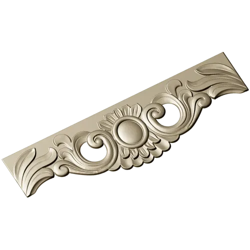 Ornate Cartouche STL 3D Model for CNC Milling