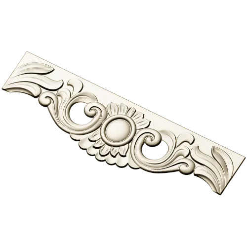 Ornate Cartouche STL 3D Model for CNC Milling