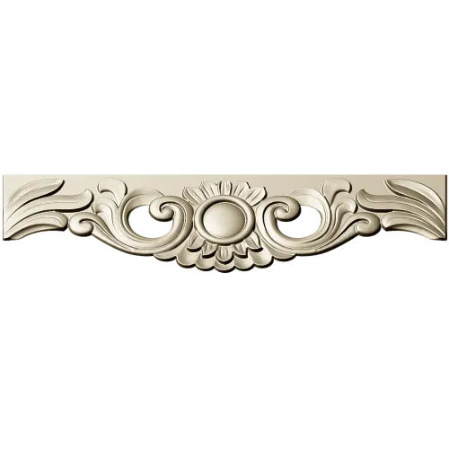 Ornate Cartouche STL 3D Model for CNC Milling