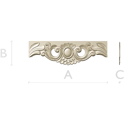 Ornate Cartouche STL 3D Model for CNC Milling