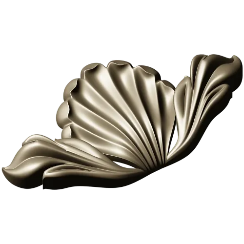 Декоративный картуш "Ракушка" - 3D модель STL для ЧПУ