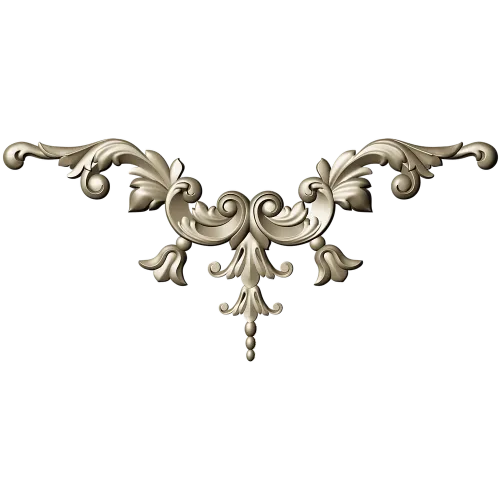 Rococo Acanthus Centerpiece - STL for CNC carving
