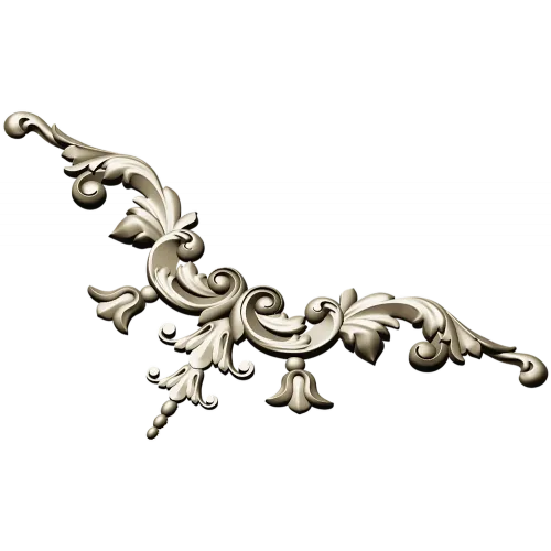 Rococo Acanthus Centerpiece - STL for CNC carving