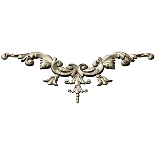 Rococo Acanthus Centerpiece - STL for CNC carving