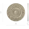 Sunflower Rosette Decorative STL for CNC milling