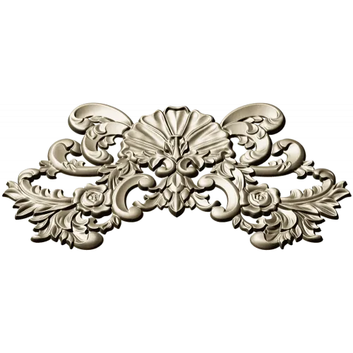 Rococo Shell Cartouche - STL 3D Model for CNC
