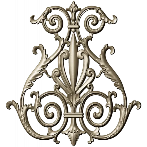 Regal Rocaille Cartouche STL for CNC