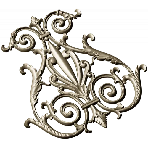 Regal Rocaille Cartouche STL for CNC