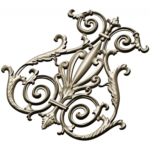 Regal Rocaille Cartouche STL for CNC