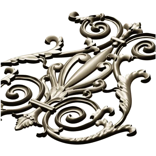 Regal Rocaille Cartouche STL for CNC