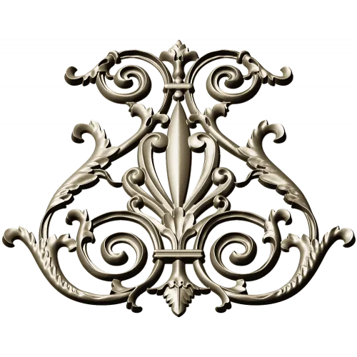 Regal Rocaille Cartouche STL for CNC