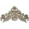 Rococo Floral Crest STL 3D model for CNC carving