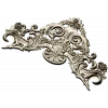 Rococo Floral Crest STL 3D model for CNC carving