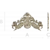 Rococo Floral Crest STL 3D model for CNC carving