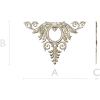 Corner Acanthus Cartouche STL 3D model for CNC