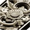 Барочный картуш с розеттой - STL 3D модель для ЧПУ