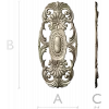 Ornate Oval Cartouche STL for CNC Router