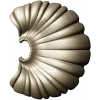 Shell Fan Relief - STL 3D model for CNC milling