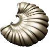 Shell Fan Relief - STL 3D model for CNC milling