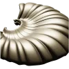 Shell Fan Relief - STL 3D model for CNC milling