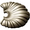 Shell Fan Relief - STL 3D model for CNC milling
