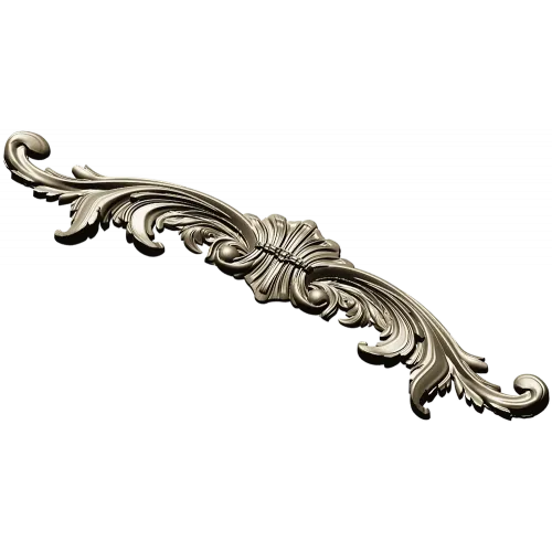 Ornamental Rococo Horizontal Applique STL 3D Model for CNC