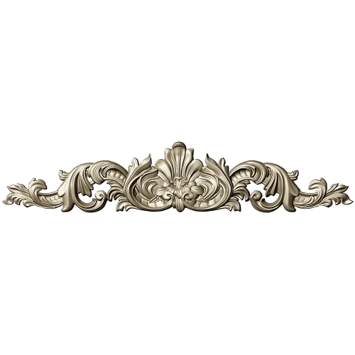 Baroque Acanthus Crest - STL 3D model for CNC