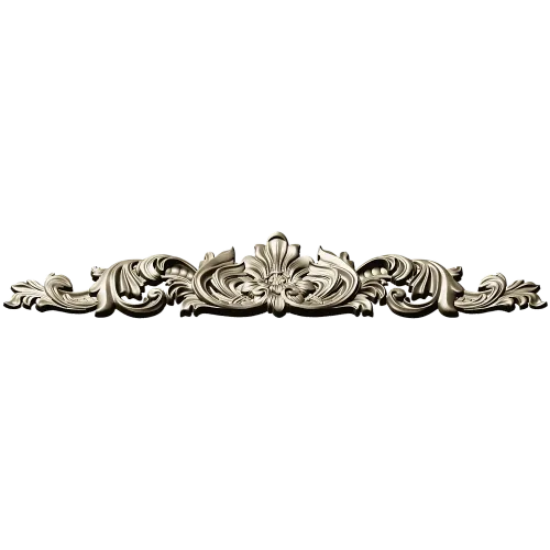 Baroque Acanthus Crest - STL 3D model for CNC