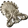 Elegant Shell & Scroll Corner - STL 3D Model for CNC
