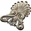 Elegant Shell & Scroll Corner - STL 3D Model for CNC